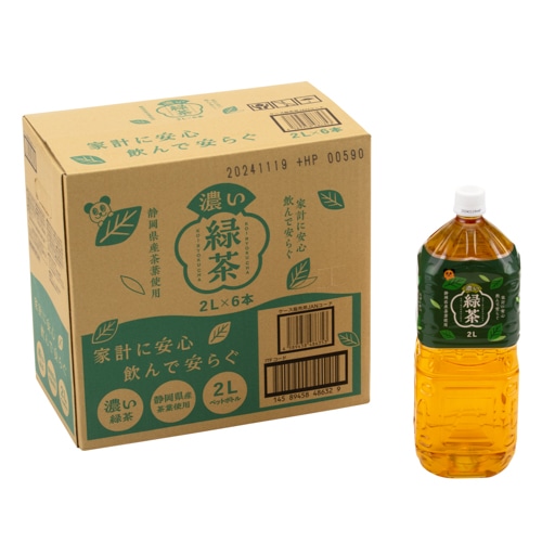 濃い緑茶２Ｌ　ケース６本入り　[1ケース]