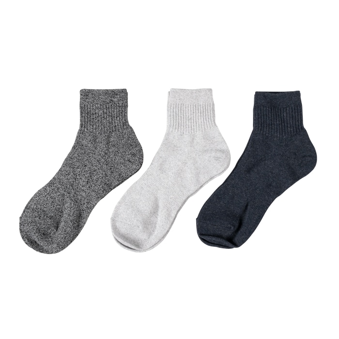 徹底消臭アンクル先丸ソックス　３足組