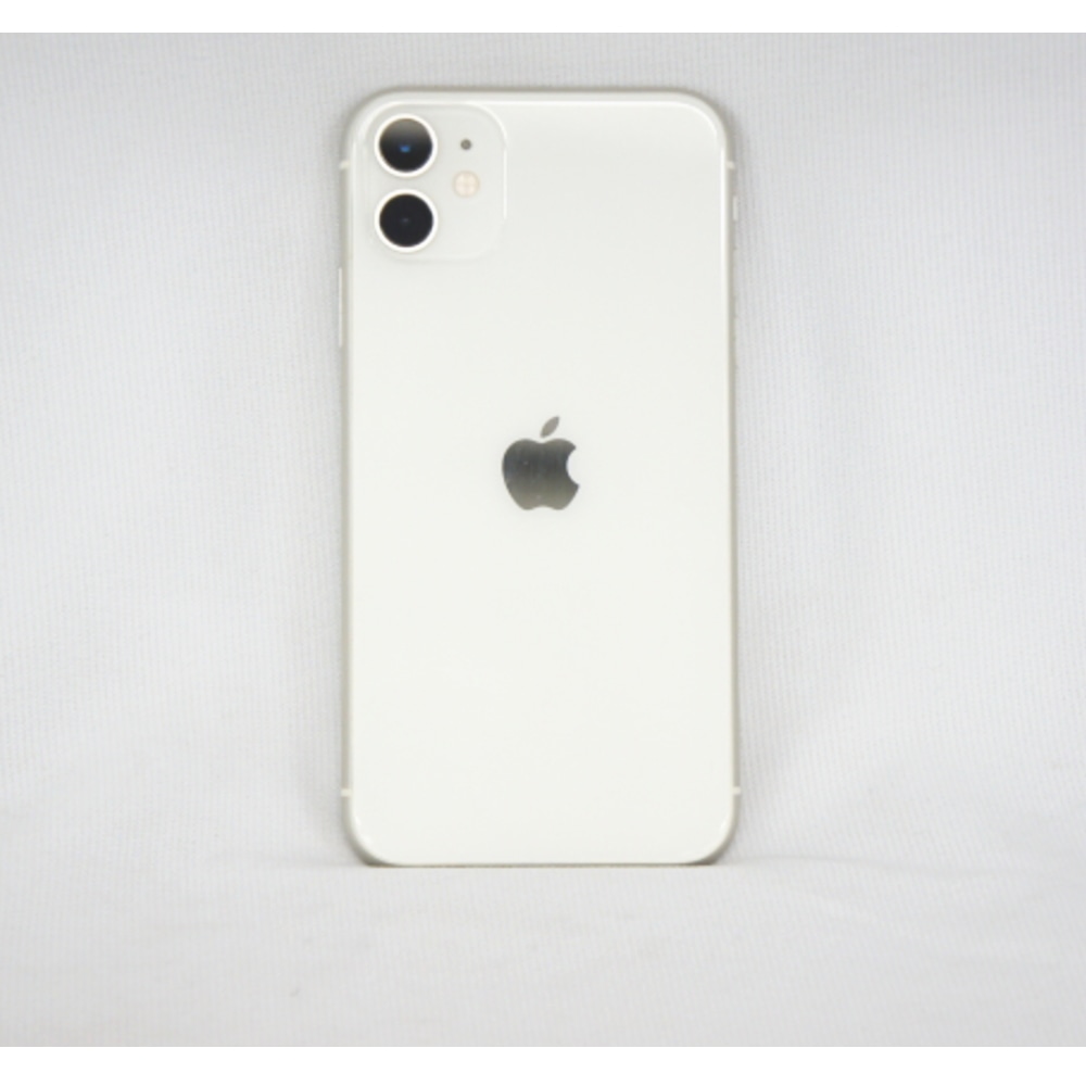 中古B]iPhone11 MWM22J/A ホワイト (SIMロック解除済) (Softbank