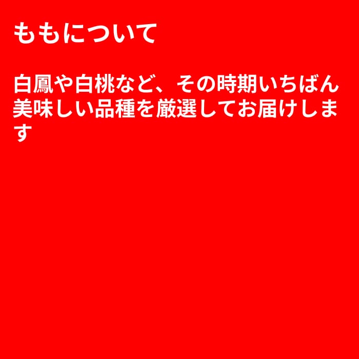 [予約直送]山梨県産 もも 特秀 白鳳・白桃等 約3kg 6～10玉 【綿半お中元】【7月より順次発送】【配送指定日不可】