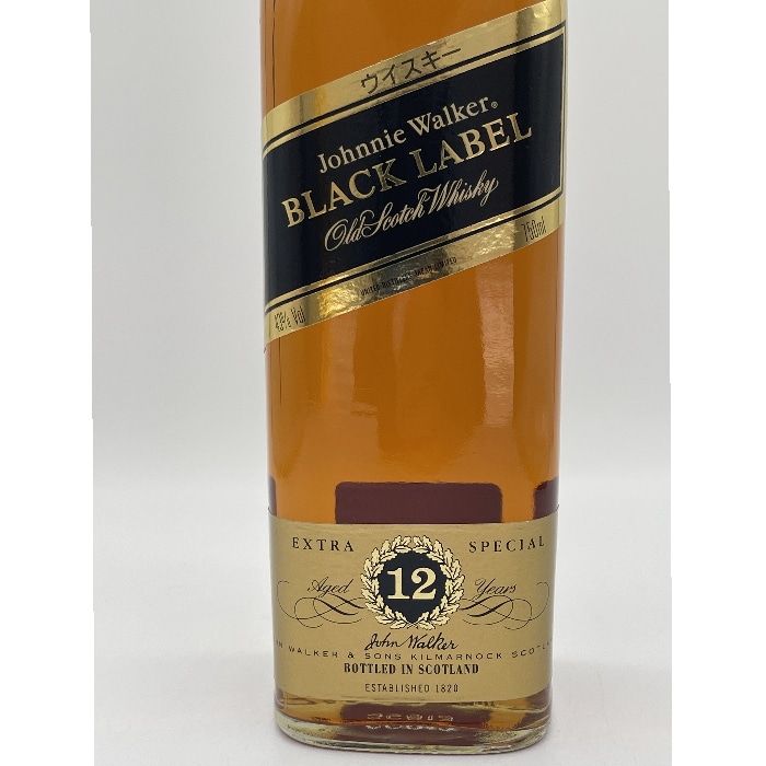 【正規品】ジョニーウォーカー 黒ラベル 90年代初期モデル 43度 750ml