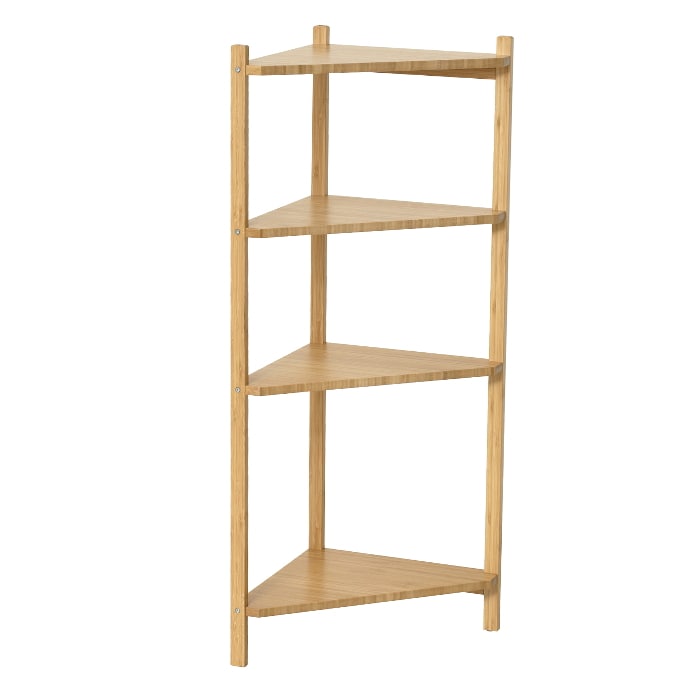 Bamboo コーナーラック4段 23556 ナチュラル (本州四国九州限定)