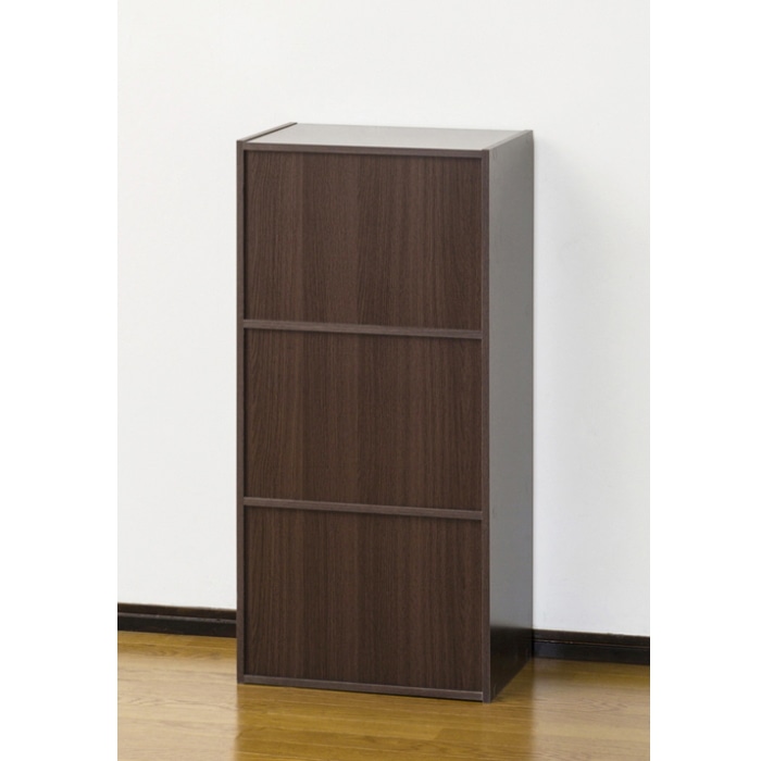 鍵付き３段ボックス 39350 ブラウン (本州四国九州限定)