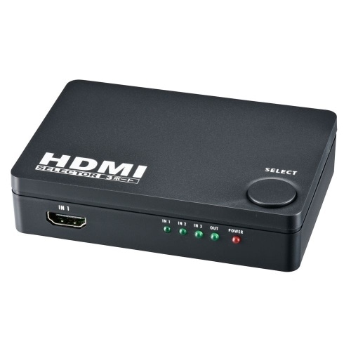 [取寄10]3ポート HDMIセレクター 黒 AV-S03S-K ブラック [4971275505766]