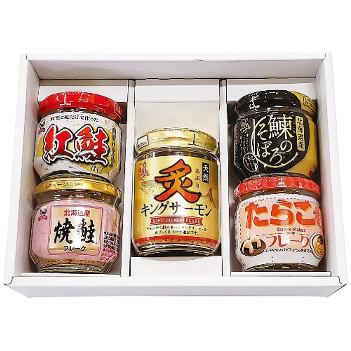 網走水産 知床の味覚 5種類 瓶 セット [直送商品](4031-037)