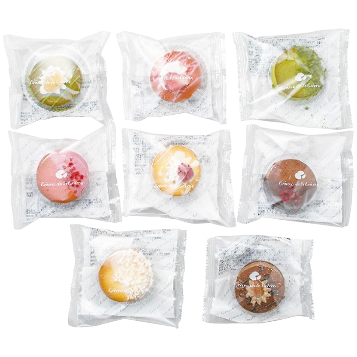 石田老舗 クレーム デ ラ クレーム プレミアム ラングドシャサンド アイス 8個 [冷凍][直送商品](4256-021)