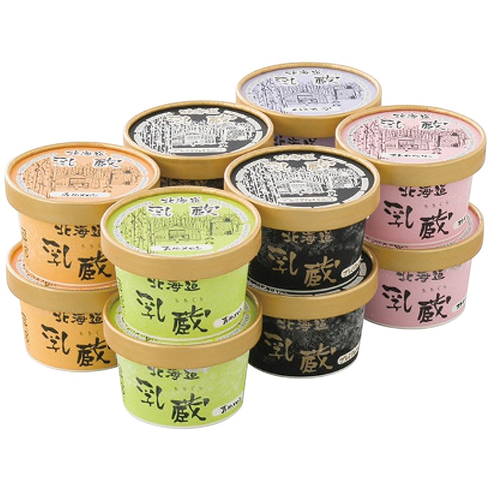 乳蔵 北海道 アイスクリーム 5種 12個 [冷凍][直送商品](4258-049)