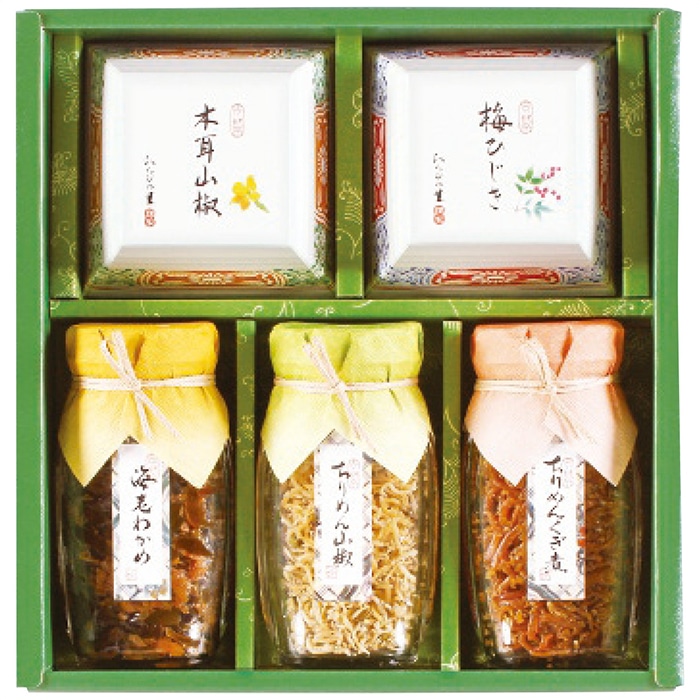 お歳暮 京・料亭　わらびの里 京楽味 佃煮詰合せ わW-25 [直送商品](9834-046)