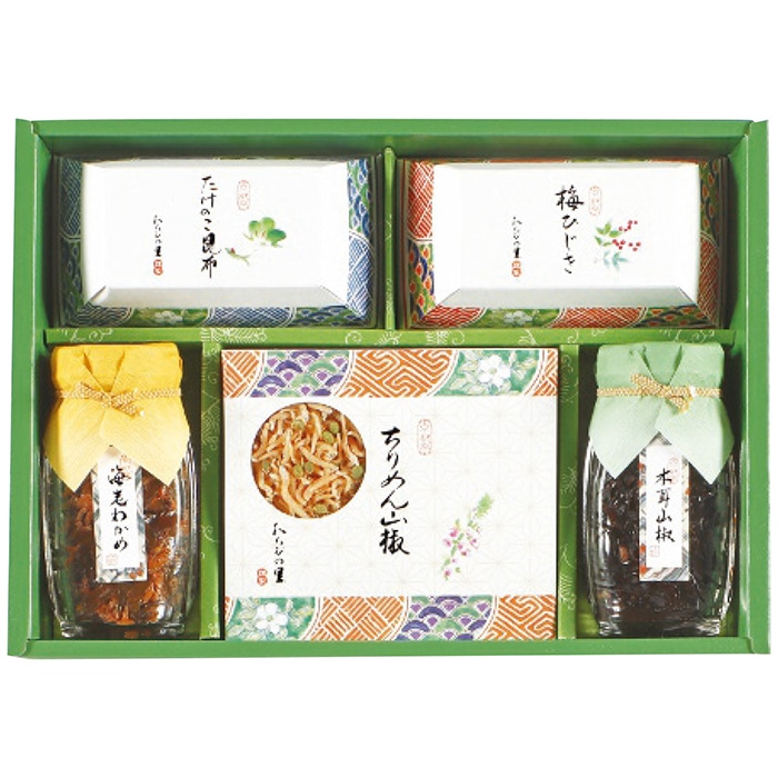 お歳暮 ワラビノサト 京楽味 佃煮詰合せ わS-30D [直送商品](9834-058)