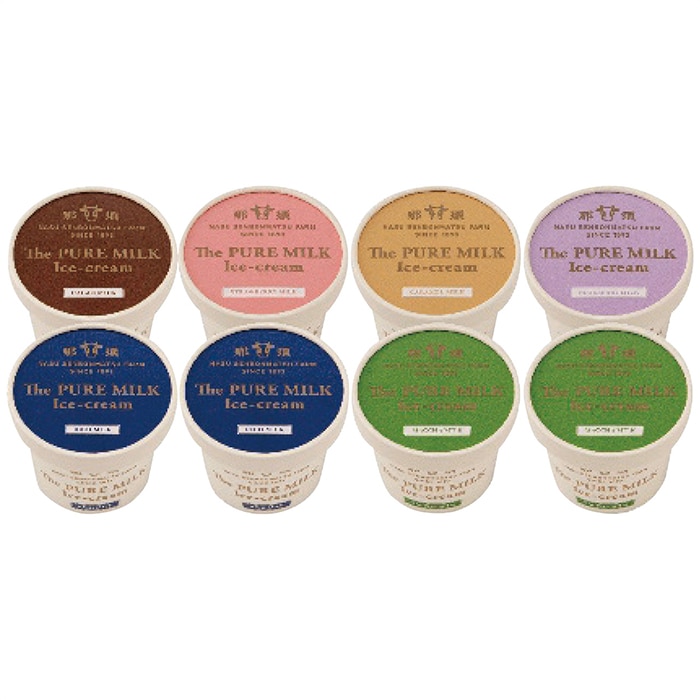 お歳暮 千本松牧場 The PURE MILK アイスクリーム 8個セット [冷凍][直送商品](9828-029)