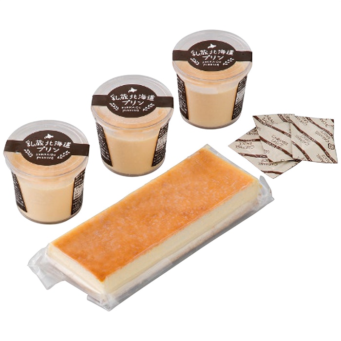 お歳暮  乳蔵 北海道プリン＆チーズケーキセット [冷凍][直送商品](9806-047)
