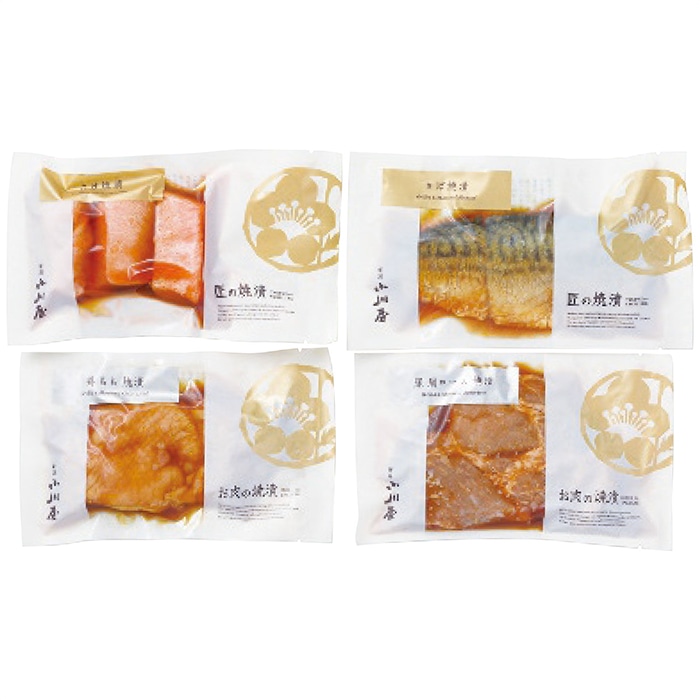 お歳暮 新潟小川屋 お魚とお肉の焼漬詰合せ SZB3 [冷蔵][直送商品](9808-015)