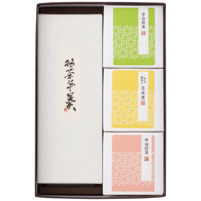 お歳暮 谷常製菓 絹ごし羊かん(抹茶)1本・宇治茶セット [直送商品](9810-034)