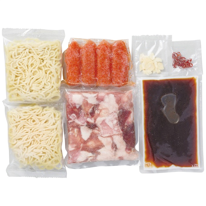 お歳暮 八粋堂もつ鍋MIX・やまや明太子セット [冷凍][直送商品](9811-050)