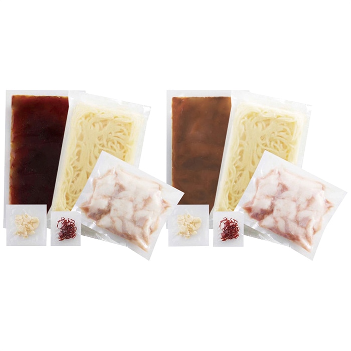 お歳暮 やまや 博多もつ鍋やまやあごだし醤油味・こく味噌味セット [冷凍][直送商品](9812-014)