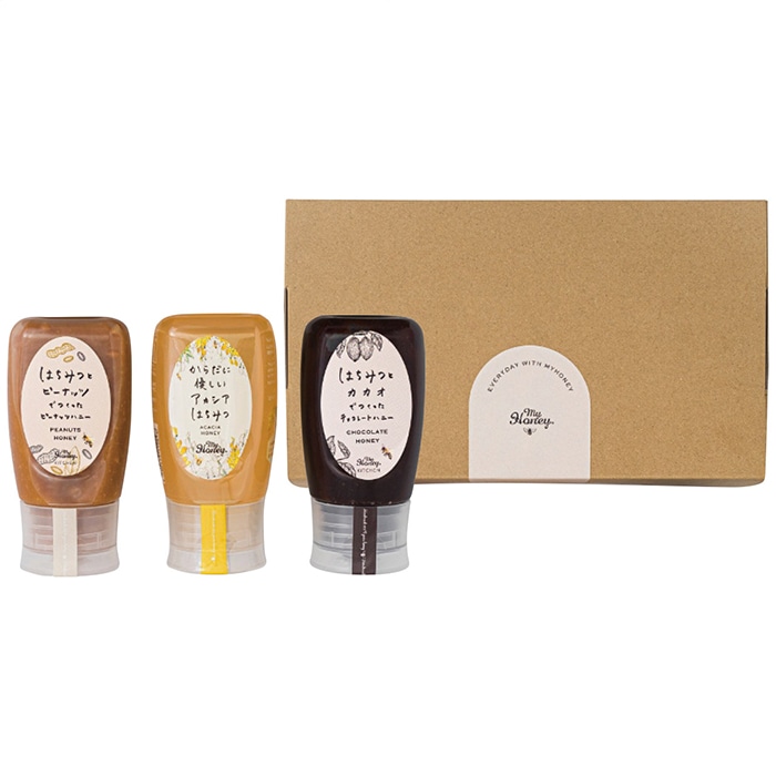 お歳暮 MYHONEY 3種チューブボトルセット [直送商品](9876-068)