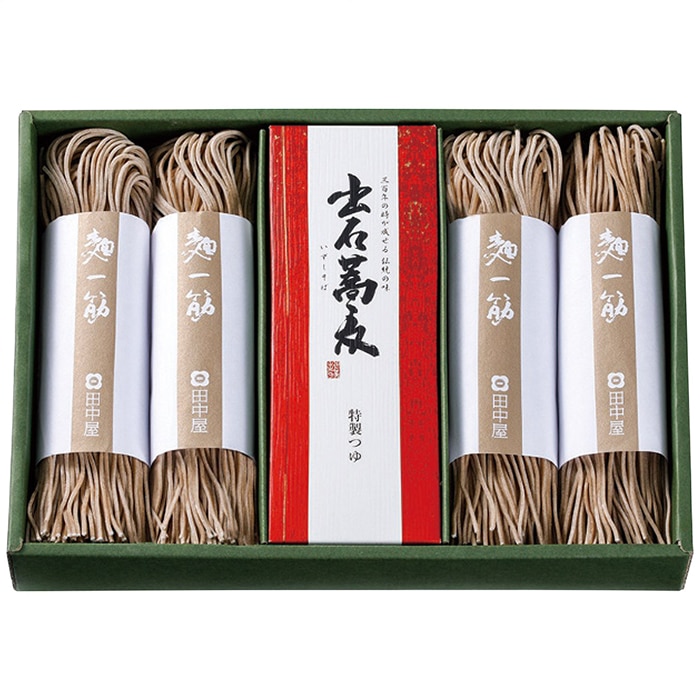 お歳暮 田中屋食品 出石そば半なま8人前つゆ付き ST-660 [直送商品](9887-073)