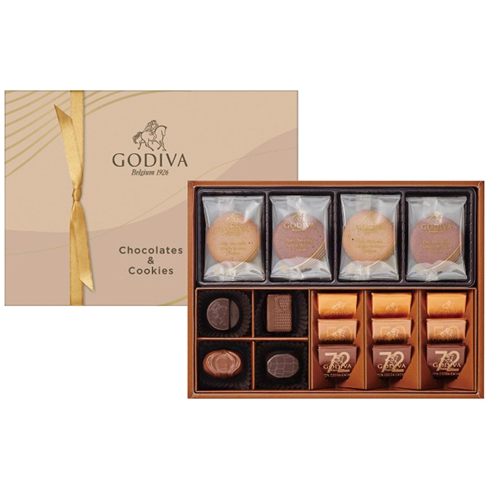 お歳暮 ゴディバ チョコレート＆クッキー アソートメント (チョコレート13粒入/クッキー8枚入) GCC-21P [直送商品](9889-015)
