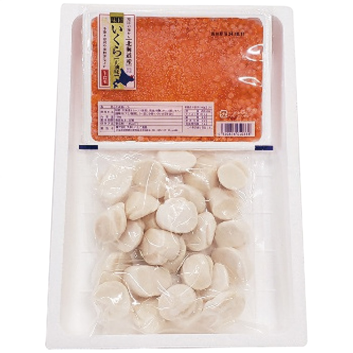 [冷凍][直送商品]網走水産 北海道産 いくら・ほたてセット (1274-054)