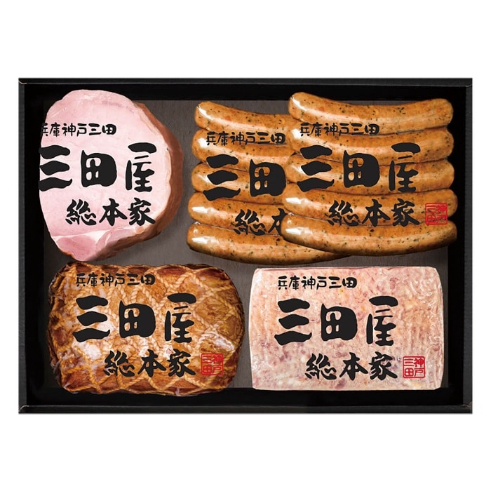 [冷蔵][直送商品]母の日 5/8-10お届け 三田屋総本家 ハム詰合せ 【配送指定日不可】 (1851-818)