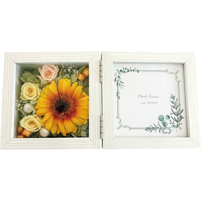 [直送商品]母の日 5/8-10お届け アークフラワースタジオ メッセージ＆フォト イエロー 【配送指定日不可】 (1852-048)