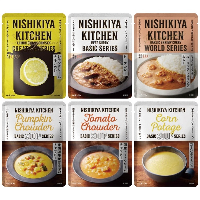 [直送商品]母の日 5/8-10お届け ニシキヤキッチン カレーとスープ6種セット 【配送指定日不可】 (1854-814)