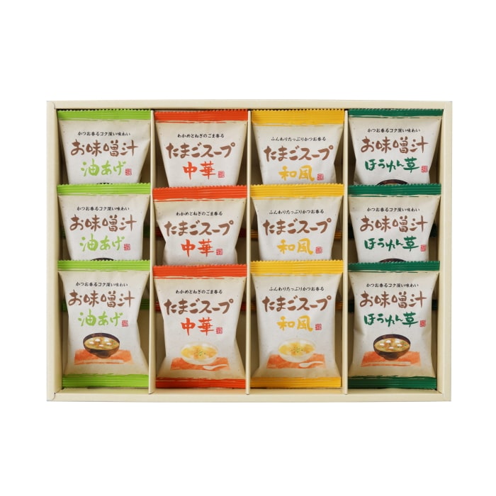 フリーズドライ「お味噌汁・スープ詰合わせ」 【綿半お歳暮】 【11/15～12/26順次お届け】[直送商品]