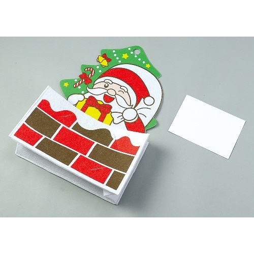 [取寄5]サンタさんの小物入れ メッセージカード付 11865