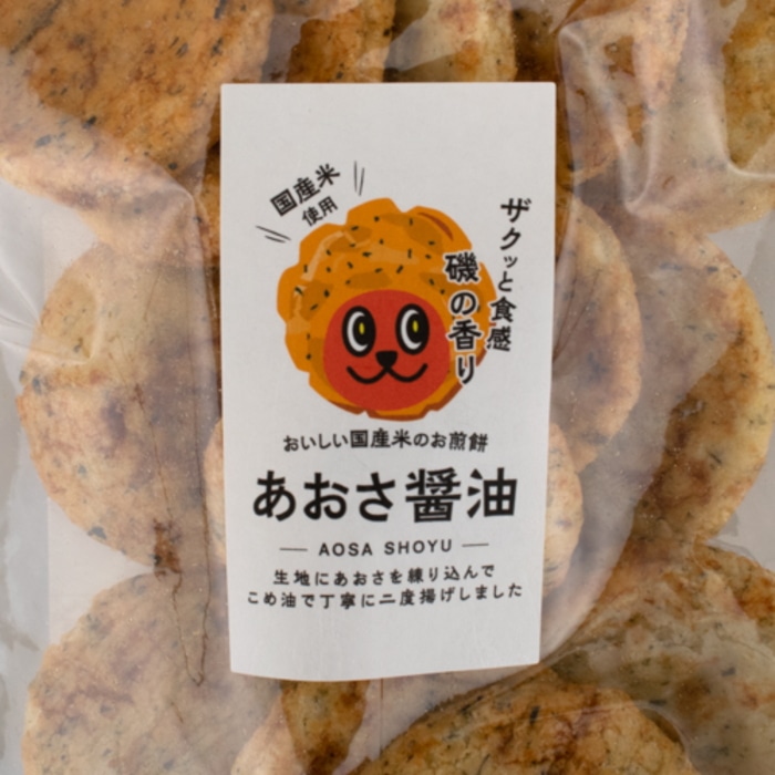 [取寄10][まとめ買い]【10個セット】あおさ醤油 せんべい 95g [4589458476651]