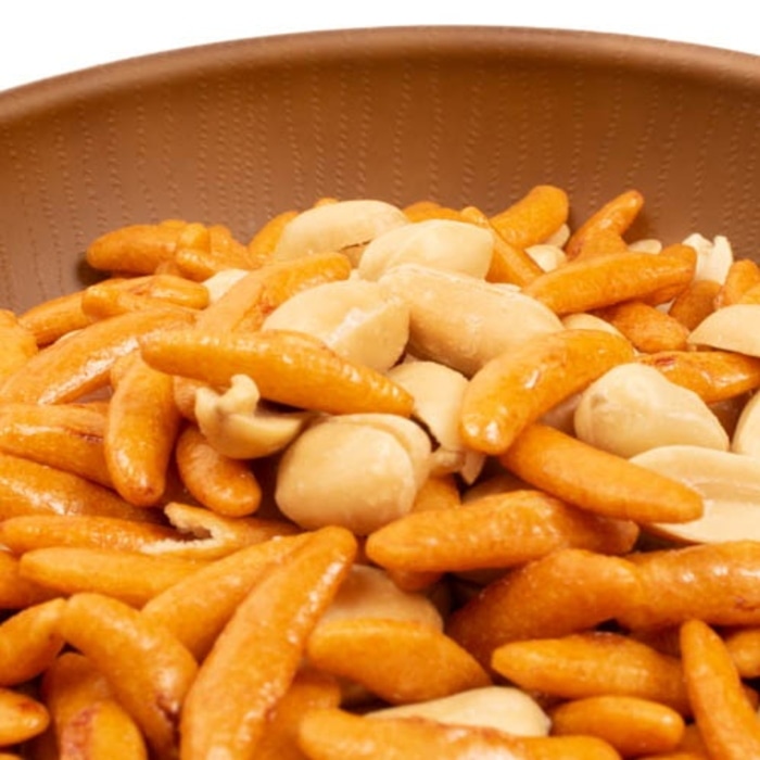 [取寄10][まとめ買い]【20個セット】大きめざくざくピーナッツ＆柿の種 76g [4589458464764]