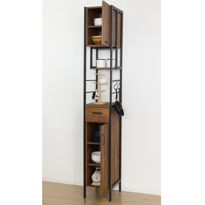 アート食器棚 30-200 23372 ヴィンテージブラウン (本州四国九州限定)