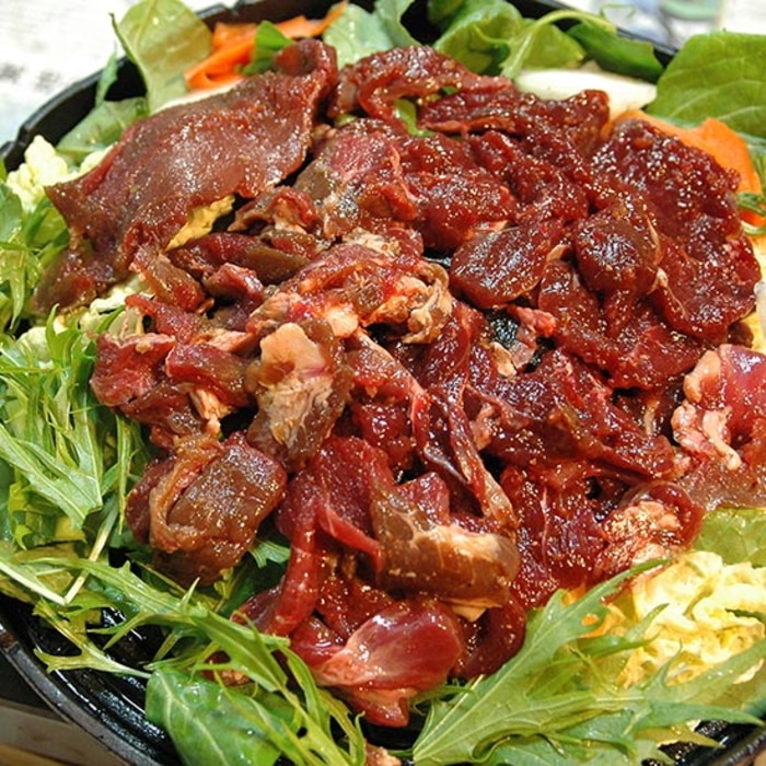 [冷凍][直送10]鹿ジン(鹿のジンギス) 200g 【配送指定日不可】6001