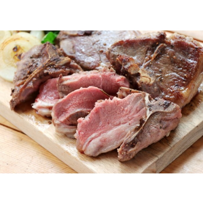 [冷凍][直送10]ラムTボーンステーキ 350g～380ｇ 【配送指定日不可】1359