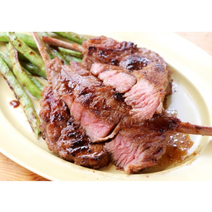 [冷凍][直送10]ラムの骨付きカルビ(味付) 230～270g 【配送指定日不可】1038