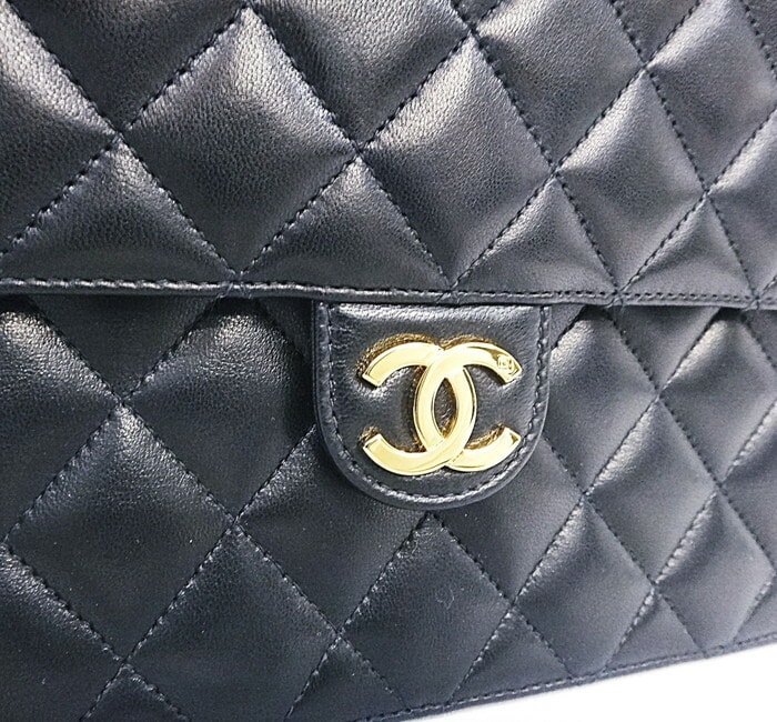 シャネル CHANEL マトラッセ シングルフラップ ヴィンテージ ゴールド金具