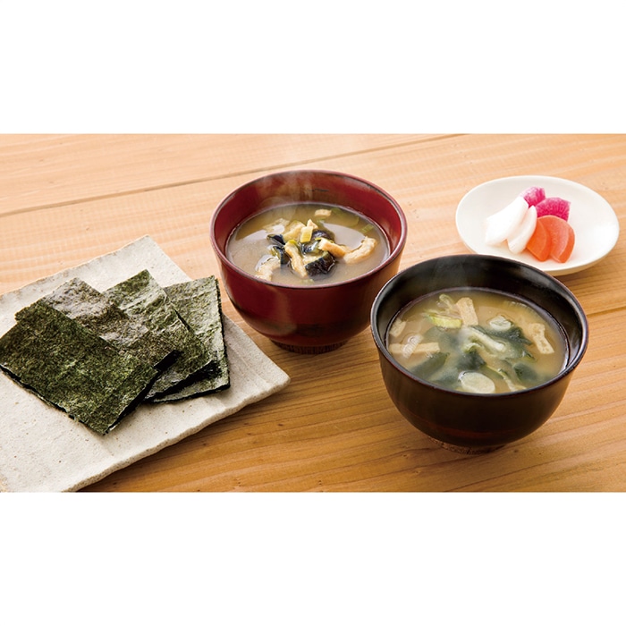 フリーズドライみそ汁＆有明のり セット [直送商品](4221-078)