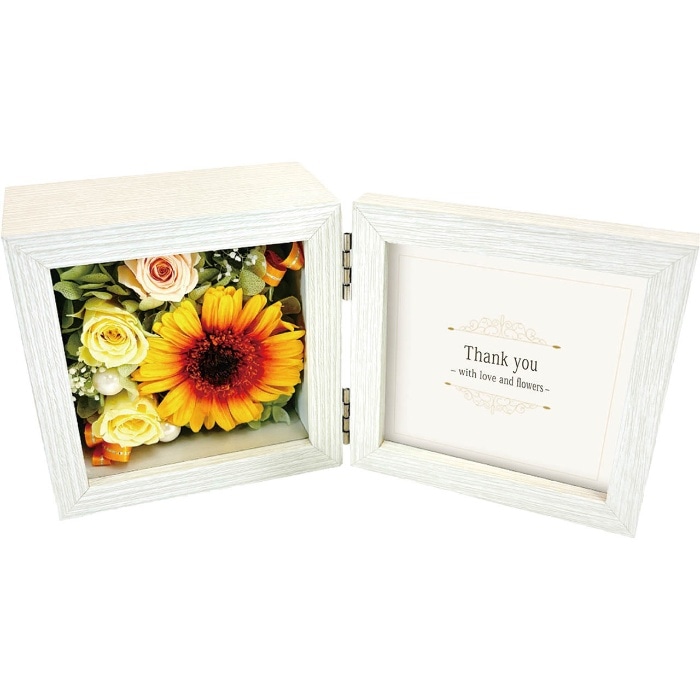 [直送商品]母の日 5/8-10お届け アークフラワースタジオ メッセージ＆フォト イエロー 【配送指定日不可】 (1852-048)