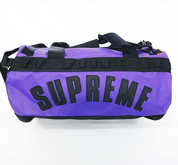 Supreme North Face Arc Logo Duffle Bag 紫