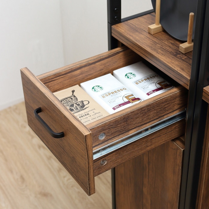 アート食器棚 30-200 23372 ヴィンテージブラウン (本州四国九州限定)