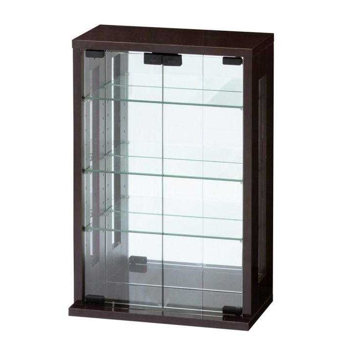 卓上コレクションケース 縦型 27061 ダークブラウン (本州四国九州限定)