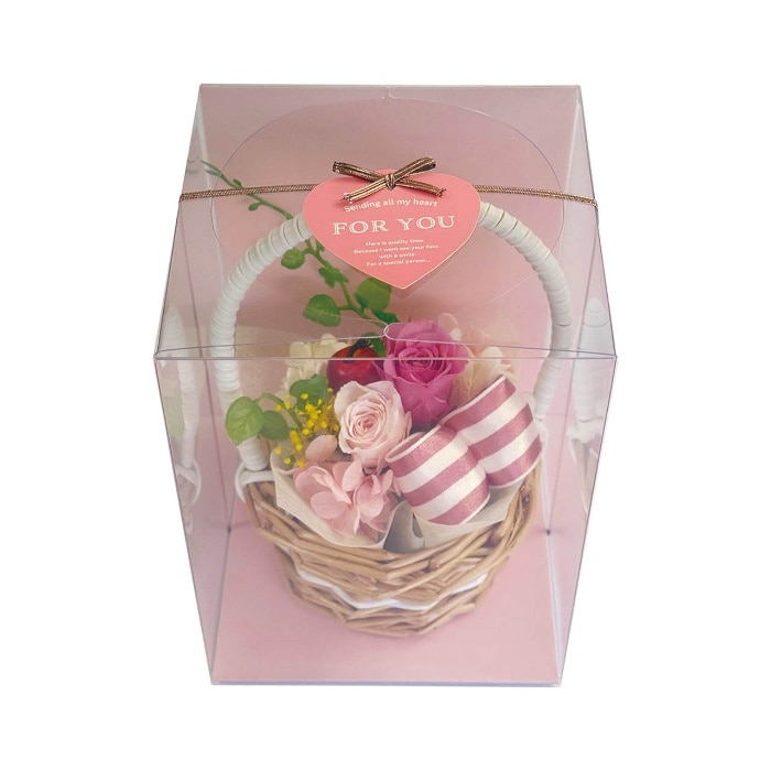 [直送商品]母の日 5/8-10お届け スープ ギフトアレンジメント ジャルダン ピンク 【配送指定日不可】 (1853-723)