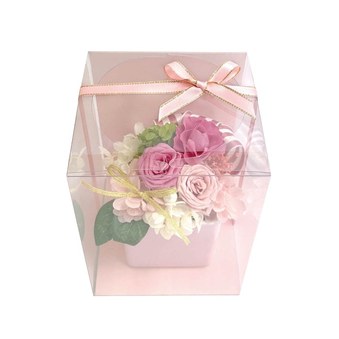 [直送商品]母の日 5/8-10お届け スープ ギフトアレンジメント エクラン ピンク 【配送指定日不可】 (1853-759)