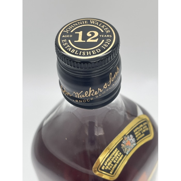 【正規品】ジョニーウォーカー 黒ラベル 90年代初期モデル 43度 750ml