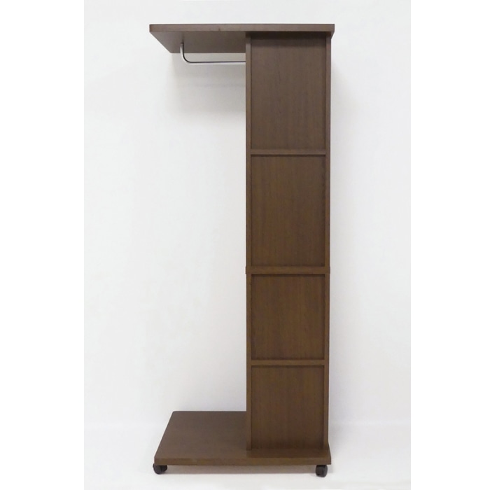 ミラー付ハンガーラック 62136 ブラウン (本州四国九州限定)