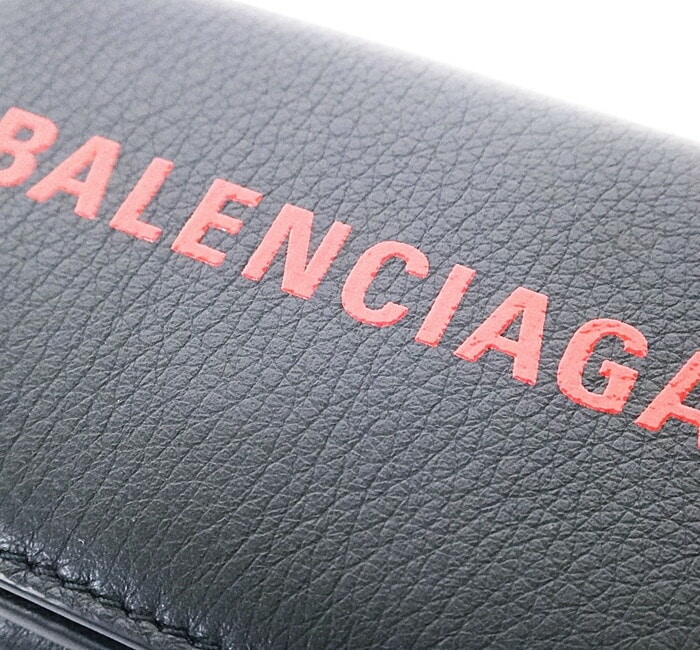 Nランク】BALENCIAGA(バレンシアガ) エンボス メンズ 三つ折財布