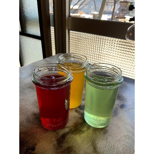 かんてんぱぱ カップゼリー80℃青りんご味＋ブドウ味 それぞれ 約6人分X2袋入 各1個  882840代引不可 ゆうパケットにて発送 大量注文の場合は宅急便にて発送