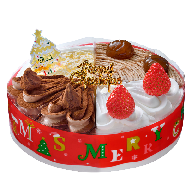 [A38]ヤマザキ クリスマス ４種のアソートケーキ