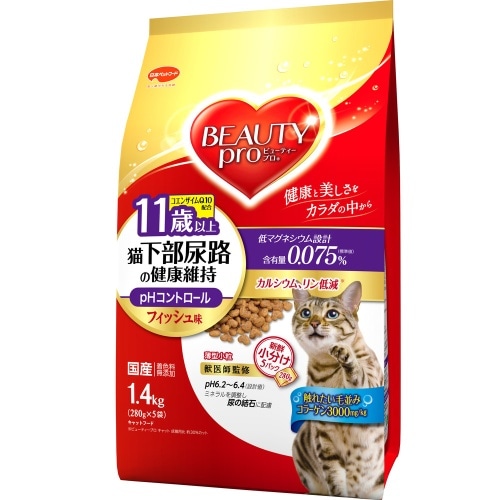 日本ペットフード ビューティープロ猫下部尿路11歳以上1.4kg [1.4㎏]