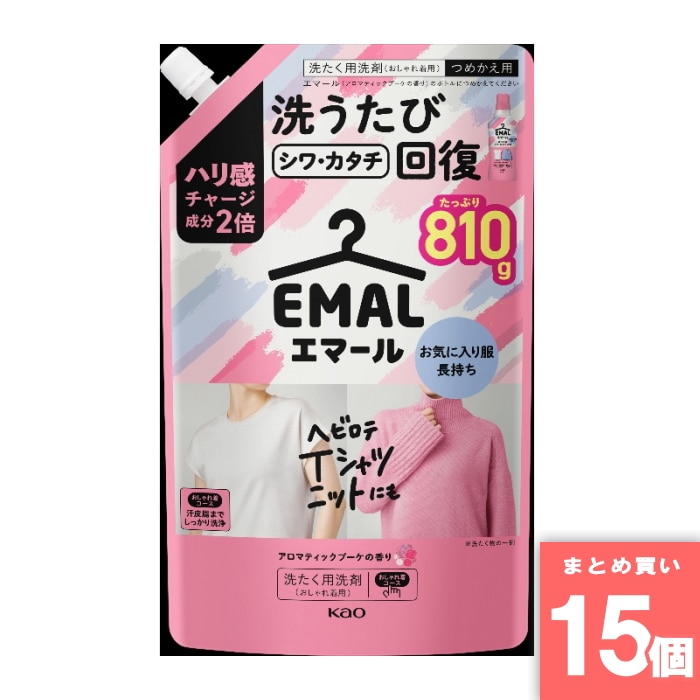 [まとめ買い]【15個セット】エマールアロマティックブーケの香り替え810g