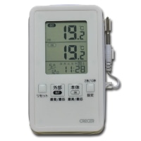 [未使用品]クレセル AP-09W デジタルIN-OUT温度計 防滴型